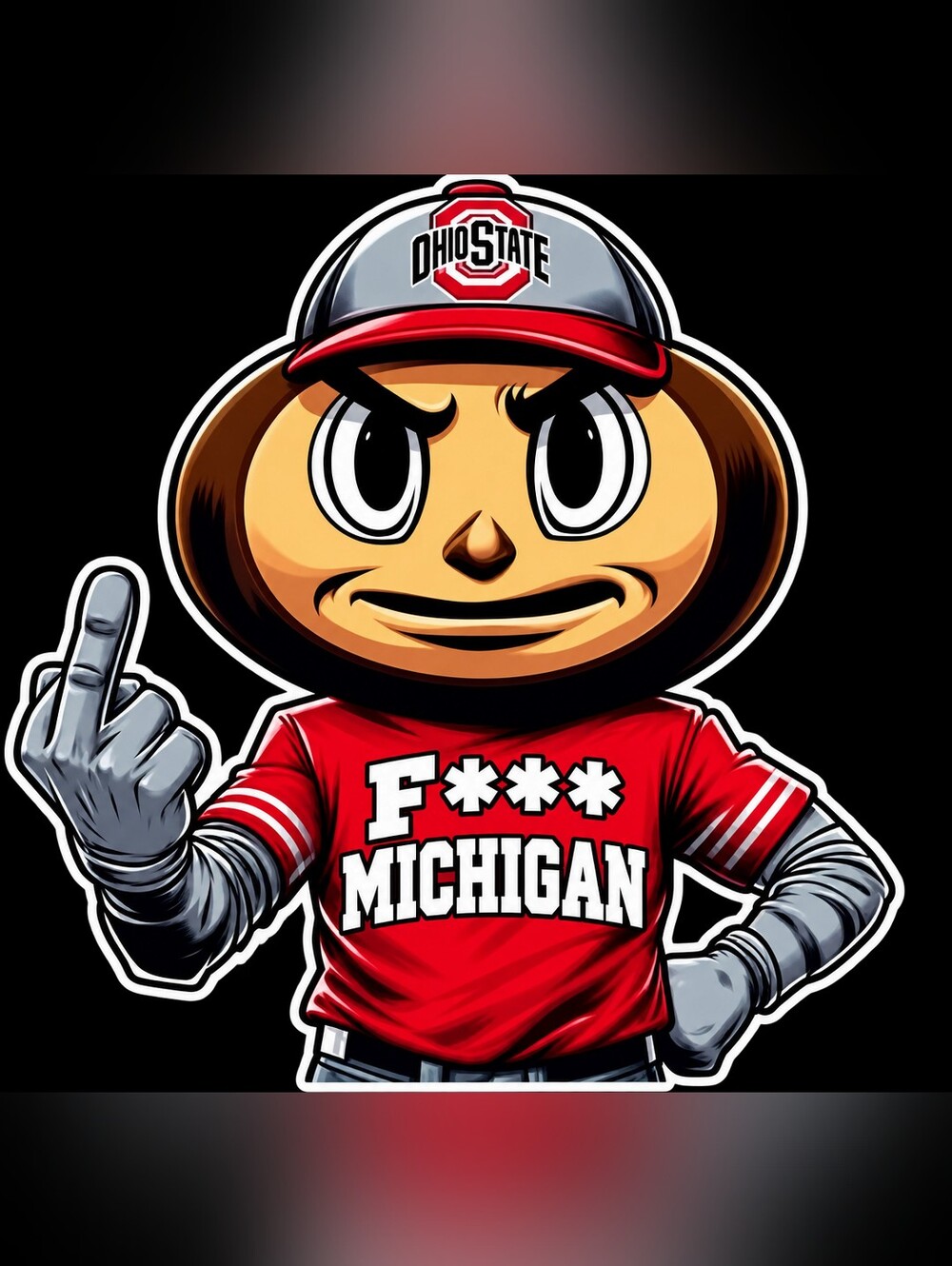 Ohio State Buckeyes Mascot T-Shirt Small-5XL